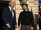 Americký prezident Joe Biden se na návtv Kyjeva setkal s ukrajinským...