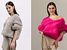 Mohérové svetry jsou zase v mód�.