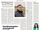 lánek o dobanském starostovi Martinu Sobotkovi v nmeckém deníku Frankfurter...