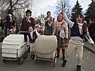 Tradi�ní post�ekovský masopust na Doma�licku uzav�el pátý den masopustní pr�vod...