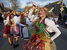 Tradi�ní post�ekovský masopust na Doma�licku uzav�el pátý den masopustní pr�vod...