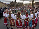 Tradi�ní post�ekovský masopust na Doma�licku uzav�el pátý den masopustní pr�vod...