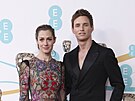 Hannah Bagshawe a Eddie Redmayne na cenách BAFTA (Londýn, 19. února 2023)