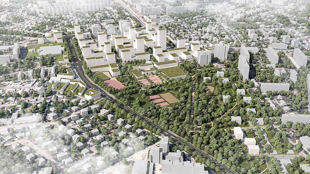 Zástavba Nových Dvorů bezprostředně navazuje na park Jalodvorská louka, jejíž...