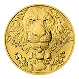 Hlavn vhrou v souti je zlat ptiuncov investin mince esk lev 2023....