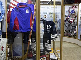 Lány 16.2.2023 Hokejová sí slávy Lány , relikvie z Nagana, Nagano, hokej,...