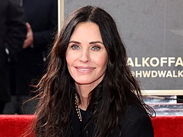 Courteney Coxová a její hvzda na hollywoodském chodníku slávy (Los Angeles,...
