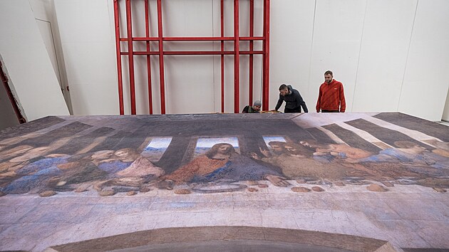 Z přípravy výstavy Mistři renesance v Mánesu (16. února 2023)