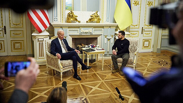 Americký prezident Joe Biden navštívil Ukrajinu. (20. února 2023)