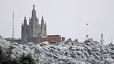 Barcelona pod sněhovou pokrývkou (27. února 2023)