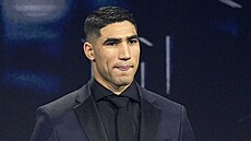 A�rafa Hakimí na p�edávání cen FIFA.