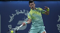 Novak Djokovi na turnaji v Dubaji.