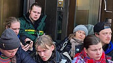 Greta Thunbergová a dalí ekologití aktivisté zablokovali pístup na...