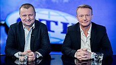 Hostem po�adu Rozst�el je �éf Rady �TK David Soukup (vpravo) a �éf Rady �eské...