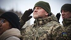 Vrchní velitel ukrajinských ozbrojených sil Valerij Zalunyj na akci konané k...
