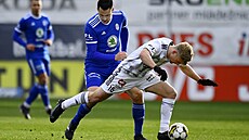 Boleslavský Vojt�ch Kubista dorá�í na Marcela �ermáka z �eských Bud�jovic.