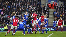 Momentka z anglické Premier League mezi Leicester a Arsenalem.