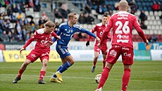 Momentka z utkání mezi Olomoucí a Pardubicemi.