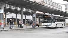 Autobusové nádraí ve Zlín (únor 2023)