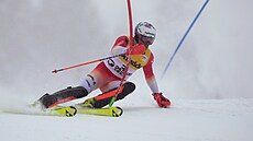výcarský slalomá Daniel Yule  v závod Svtového Poháru v americkém Palisades...