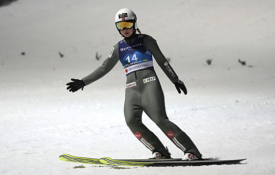 Norská skokanka na lyích Maren Lundbyová na mistrovství svta v Planici