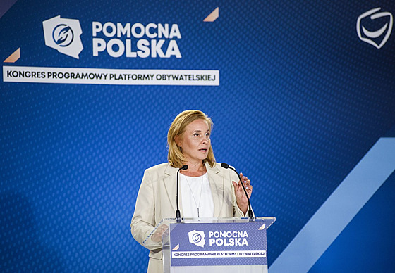Poslankyn Obanské platformy Magdalena Filiksová. (27. kvtna 2022)