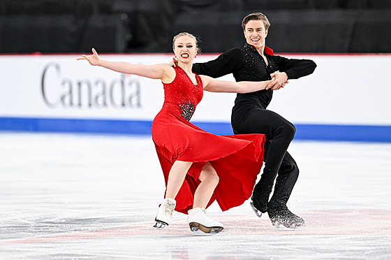 Kateina a Daniel Mrázkovi na juniorském svtovém ampionátu v Calgary.