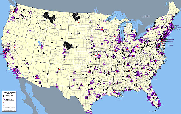 „Byla by vaše ulice cílem?“ V USA kolují mapy, kam by mířily jaderné rakety