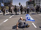 Tel Aviv. Protest proti vládní reform justice (1. bezna 2023)