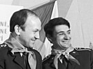 Vladimír Remek (vlevo) a Oldich Pelák na snímku z roku 1978.