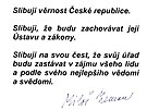Prezidentský slib Miloe Zemana z inaugurace 8. bezna 2013.