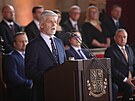 Prezident Petr Pavel pi svém prvním projevu. (9. bezna 2023)