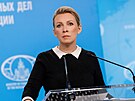 Mluví ruského ministerstva zahranií Marija Zacharovová v Moskv (27. ledna...