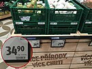 Ceny potravin v supermarketu