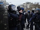 Ve Francii se opt stávkovalo proti reform dchod. (7. bezna 2023)