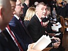 Inaugurace prezidenta Petra Pavla. Na snímku Andrej Babi. (9. bezna 2023)