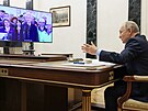 Ruský prezident Vladimir Putin se virtuáln zúastnil slavnostního otevení...