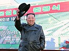 Severokorejský vdce Kim ong-un na návtv zemdlského centra (10. listopadu...