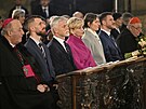 Nový prezident Petr Pavel se spolen s rodinou a církevními i politickými...