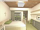 Pokoj v budoucm hospici ve Sterch