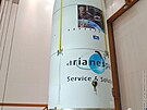 Lo ATV-1 ukrytá pod ochranným krytem ped umístním na nosi Ariane 5