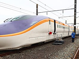 Nový typ inkansen oznaený E8 od Hitachi Rail (24. února 2023)