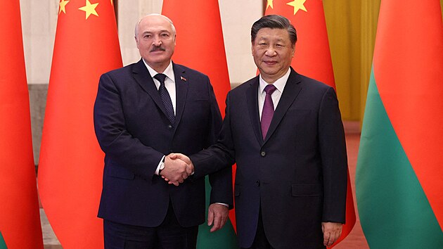 Bloruský prezident Alexandr Lukaenko se v Pekingu setkal s ínským protjkem...