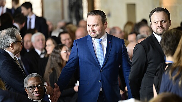 Ministr práce a sociálních věcí Marian Jurečka na inauguraci (9. března 2023).