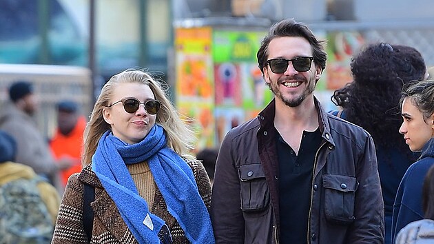Herci Natalie Dormerová a David Oakes (New York, 5. dubna 2019)