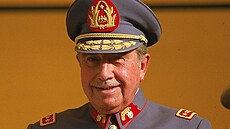 Augusto Pinochet na snímku z roku 1983