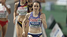 Britská mílaka Laura Muirová ve finále závodu na 1500 metr na HME v Istanbulu.