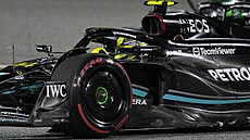 Lewis Hamilton na trati Velké ceny Bahrajnu