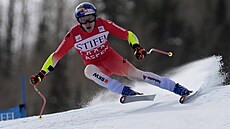 Marco Odermatt na trati super-G v Aspenu