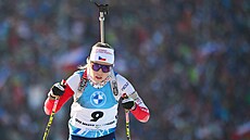 Tereza Voborníková ve sprintu v Novém Mst na Morav